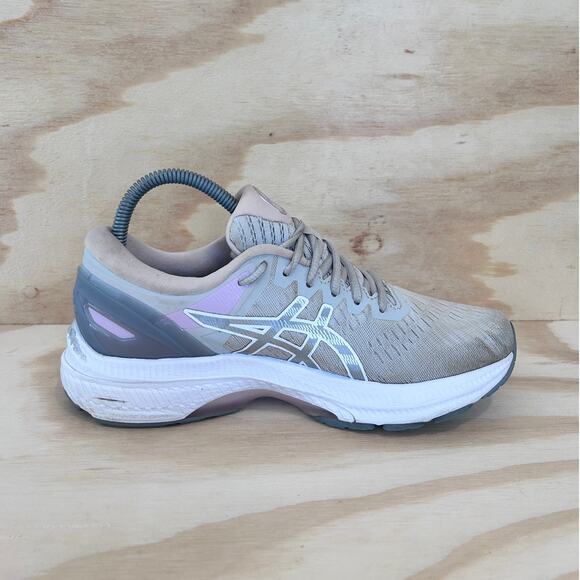 Asics - Gel-Kayano 27 - Running Shoes - Gray/Pink - Women's - 7.5 - 1012B263 - Picture 5 of 9
